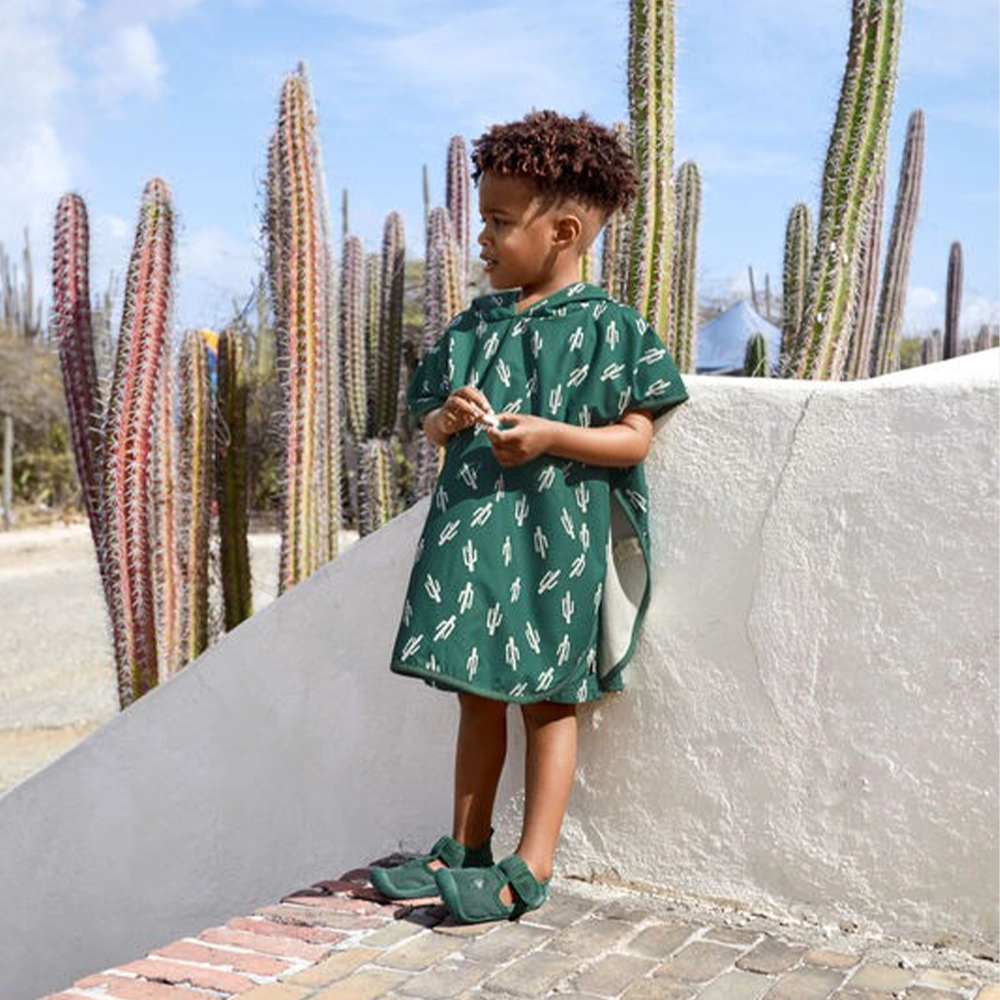 Lassig пончо за на плажа - Cactus Green