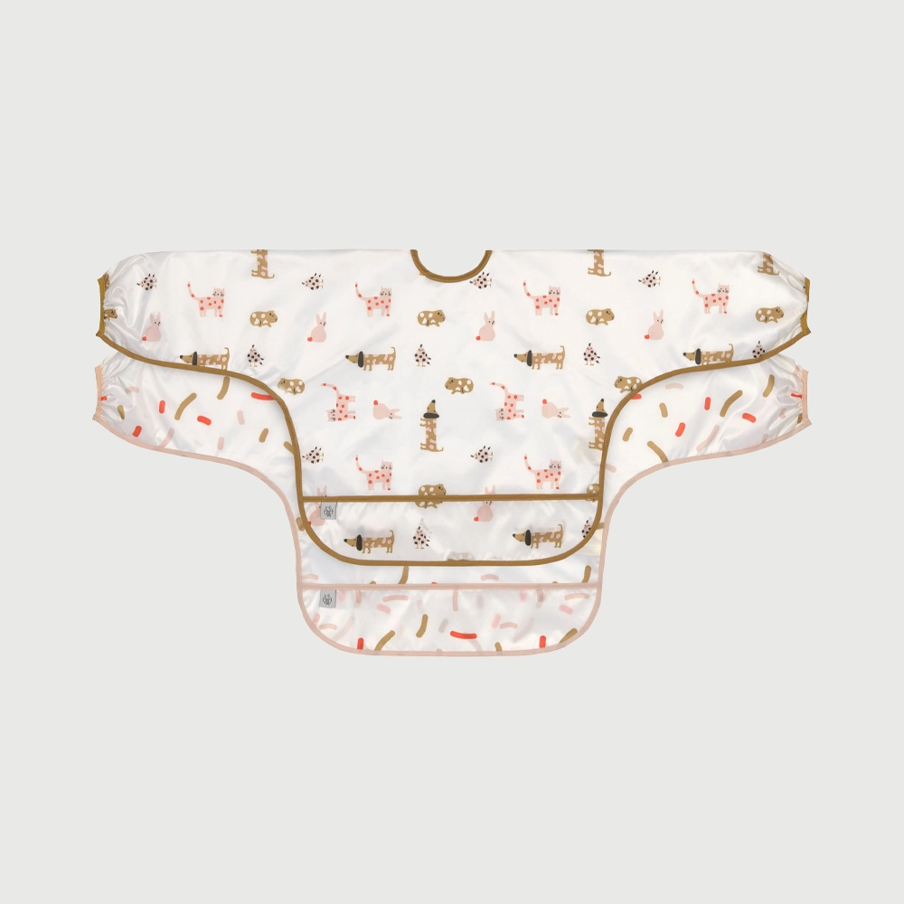 Lässig лигавчиња со ракави х2 Little Mateys - Spicy Orange