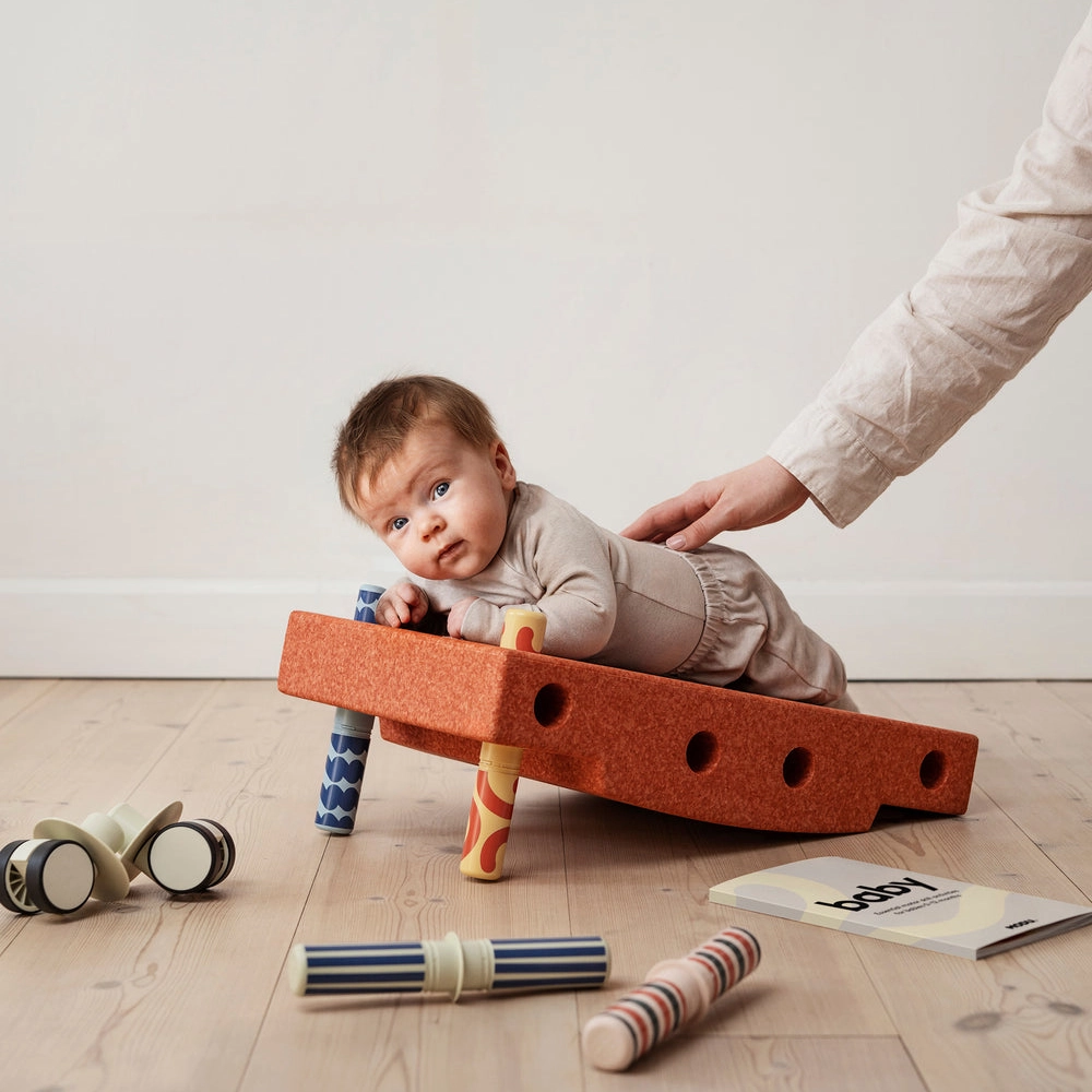 MODU Baby Activity сет - Burnt Orange/Dusty Green